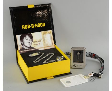 Jackie Chan Heads of the Zodiac film trailer, contained on a bespoke memory stick, Robin-B-Hood (2006) promo box containing J