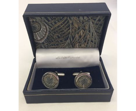 A boxed pair of Liberty's gents cufflinks.