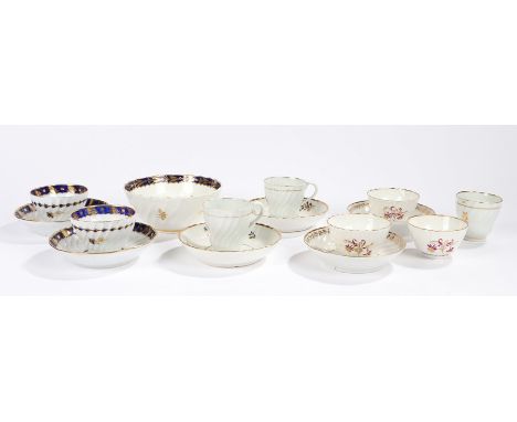 Worcester, to include Worcester Flight &amp; Barr slop bowl, Chamberlain's Worcester tea bowls and saucers, saucers,  three c