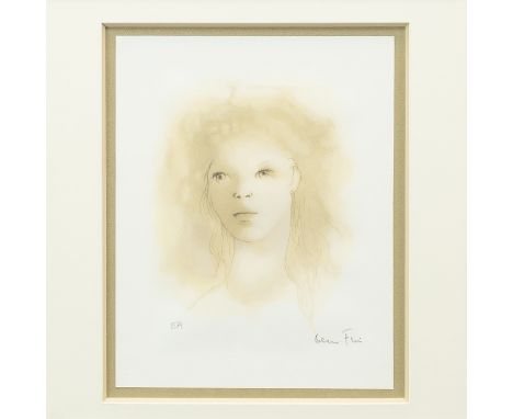 * LEONOR FINI (ARGENTINIAN 1907 - 1996),
PORTRAIT OF A YOUNG LADY
watercolour on paper, signed and initialled in pencil
23.5c