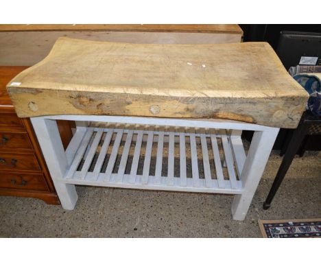 Vintage butchers block, 122cm wide