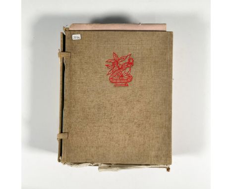 Beijing: Rong Bao Zhai, 1952. A collection of colored ink print stationary for Chinese paper cutting art. Artist: Zhang ZhuIs