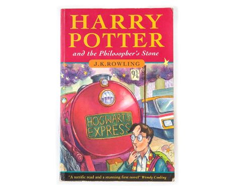 Rowling, J.K. Harry Potter and the Philosopher's Stone, first edition, first issue, London: Bloomsbury, 1997, paperback, prin