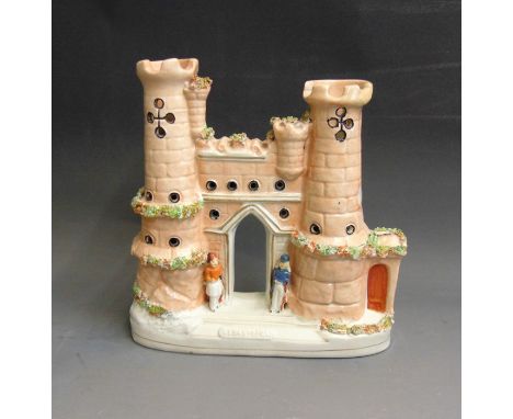                                    A Staffordshire model of Sebastopol Castle, circa 185-60, 26cm high,  24 cm wide         