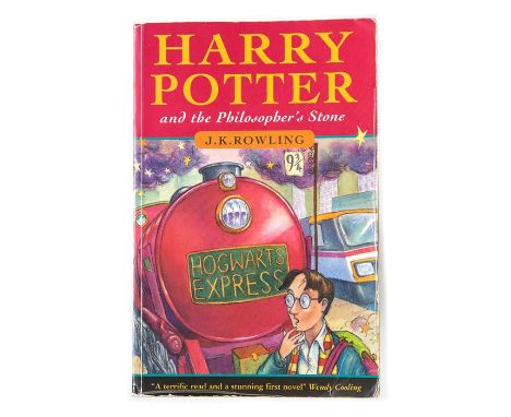 Rowling, J.K. Harry Potter and the Philosopher's Stone, first edition, first issue, London: Bloomsbury, 1997, paperback, prin