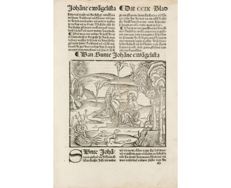 Inkunabeln - Postinkunabeln - - Jacobus de Voragine. (Passional efte dat Levent der Hylligen to Dude, uth demm Latino, mit ve