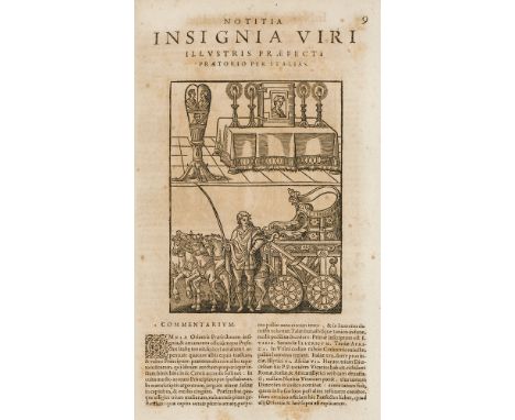 Antike - Rom - - Giovanni Panciroli. (Panciroli, Guido). Notitia dignitatum, utriusque Imperii Orientis scilicet et Occidenti