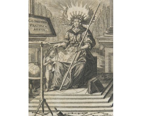 Mathematik - - Daniel Schwenter. Geometriae practicae novae et auctae libri IV. 4 Teile in 1 Bd. Mit gestoch. Frontispiz, Tit