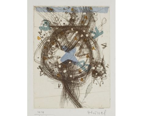 Sammlung Künstlerbücher - Hussel, Horst - - Sammlung von 6 Werken mit insg. 7 sign. u. teils num. ORadierungen von H. Hussel.