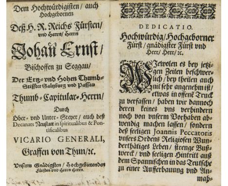 Jeronymo de Mascarenhas. Leben/ Todt und Wunderwerck Deß Seeligen Joannis Peccatoris, Religiosen deß H. Ordens B. Joannis Dei