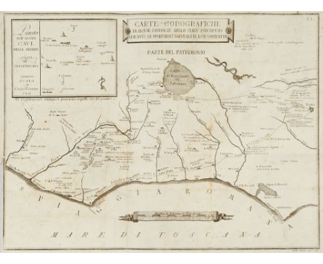 Geologie - Mineralogie - - Pier Maria Cermelli. Carte corografiche e memorie riguardanti le pietre, le miniere, e i fossili p