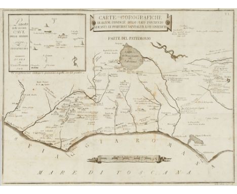 Geologie - Mineralogie - - Pier Maria Cermelli. Carte corografiche e memorie riguardanti le pietre, le miniere, e i fossili p