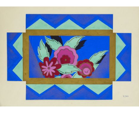 Art Déco - Kunstgewerbe - - Sammlung von 20 prachtvollen Original-Entwürfen für Art Déco Schachteln des Atelier Pichon. Je Go