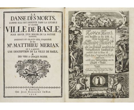 Merian - - La Danse de Morts - Todten Tanz, wie derselbe in der löbl. u. Welt=berühmten Stadt Basel, als ein Spiegel menschli