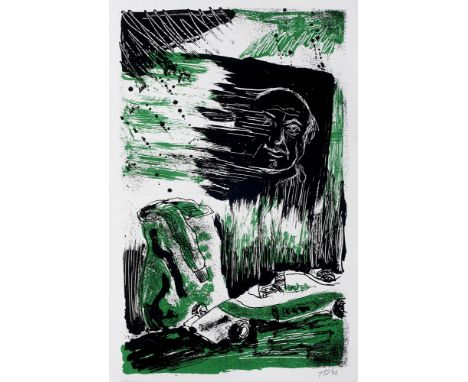 Sammlung Künstlerbücher - - Sammlung von 9 Künstlerbüchern der Edition Dschamp der Galerie auf Zeit. Mit zahlreichen OGraphik