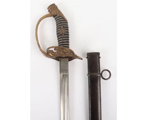 Imperial German Model 1889 Garde Officers Sword, good untouched example of the model 1889 pattern officers sword with folding