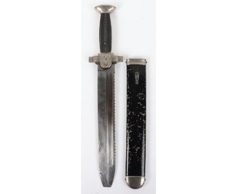 Third Reich Red Cross (D.R.K) Enlisted Mans Dress Dagger, good example of a standard model enlisted mans red cross dagger wit