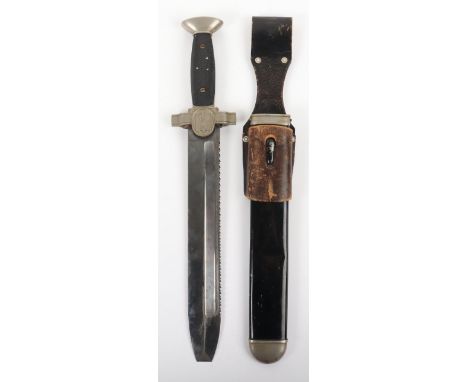 Third Reich Red Cross (D.R.K) Enlisted Mans Dress Dagger, good example of a standard model enlisted mans red cross dagger wit