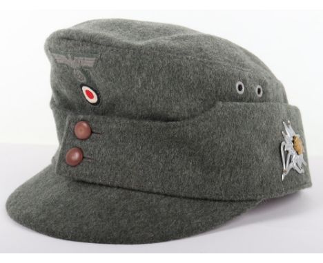 WW2 German Army Mountain Troops (Gebirgsjager) Bergmutze, fine example probably being private purchase example produced in fi