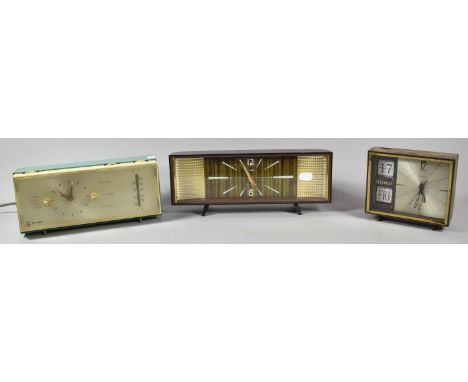 Three 1970's Clock Alarms 