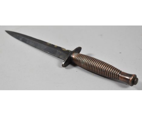 A Vintage Fairbairn-Sykes Commando Knife, Blade Pitted and Damaged, 29.5cm long 