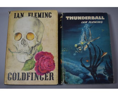 A 1959 First Edition Ian Fleming Book, 'Goldfinger', Dust Jacket Torn, Together with a Book Club Edition of 'Thunderball' by 