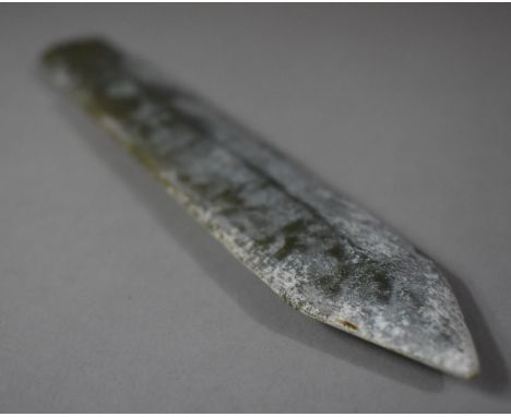 A Han Dynasty (202 BC?220 AD) Jade Spear Head, 19cm long 