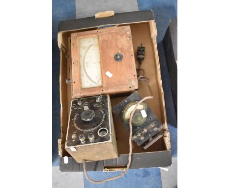 Three Vintage Electric Meters 