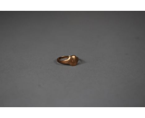 A 9ct Rose Gold Signet Ring, 1.4g 