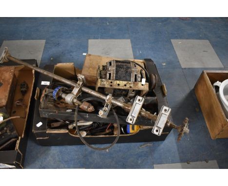 A Dismantled Electric Lathe and Various Tools, Not Tested 