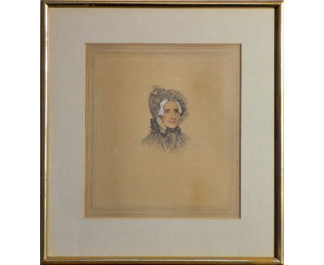 English School, 19th Century Portrait of a Lady and Gentleman, a pair Pencil and watercolour, heightened with white Each sign