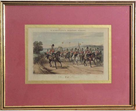 J. Harrie, after H. MARTENS 'Going to the Review' from R. Ackermann's Military Scrapes Published London, Feb 14th, 1851 Colou