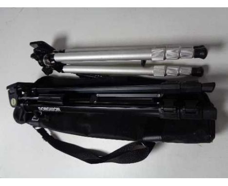 Two camera tripods (one in carry bag)