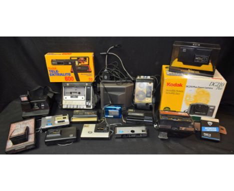 Photography - Kodak DC210 Plus zoom camera, boxed; Kodak Tele-Ektralite 600 flash camer, boxed; Polaroid cameras; Disc camera