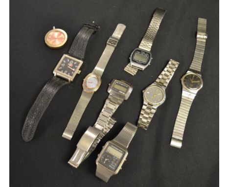 Watches - gentleman's watches and straps, approx eight including Skagen of Denmark, Timex, Peter England; etc 