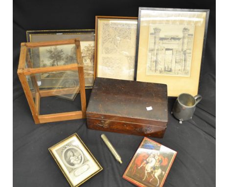 Boxes and Objects - English Romantic School (early 19th century) Elegy Written in a Country Churchyardgrey wash with sepia hi