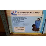 3'' Submersible Trash Pump (see photo for specifications)