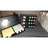 LOT: (8) Stick-on Leather Booklets