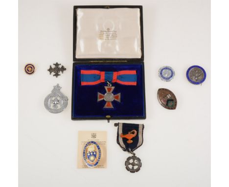 The Red Cross Faith, Hope and Charity Medal 1883, GRI issue with red and blue ribbon in a fitted Garrard &amp; Co box, other 