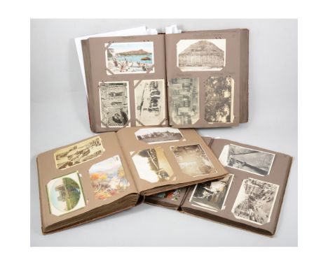 Three albums of postcards - worldwide, the postcards were mostly from Maude Murphy (aka Mud born April 4th 1879 in Dublin) a 
