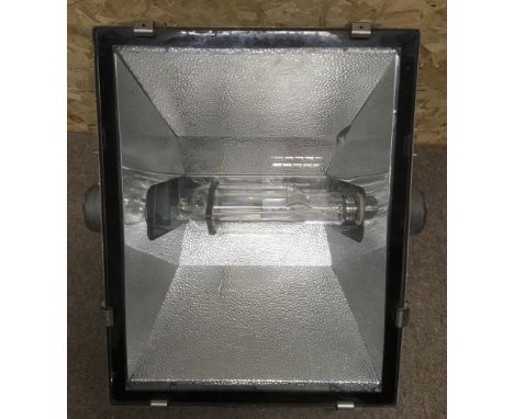 A very large 1960's Phillips flood light, of square shape in cast aluminium frame.Approx 53x69cm