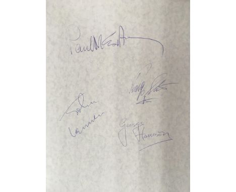 A signed autograph album obtained at the 13th annual star gala on Saturday, 7th May, 1966 featuring the autographs of The Bea