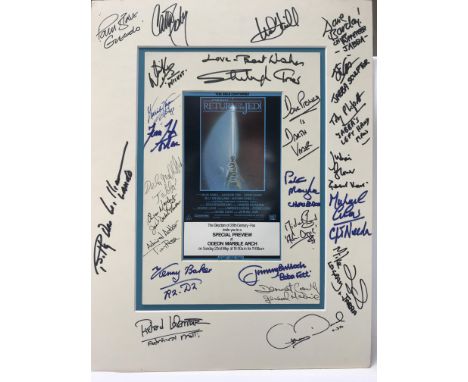 A rare and original 'Return of The Jedi' special preview ticket for cast and crew that was held on the 22nd May 1983 at the M