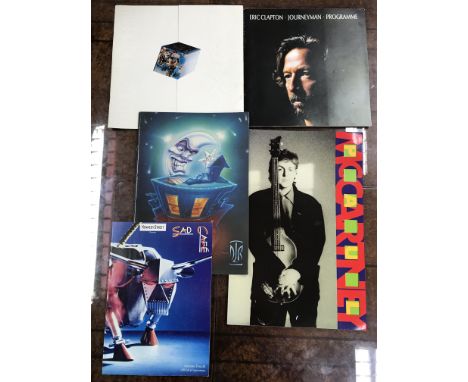 A collection of official tour programmes for artists/bands including Rod Stewart, Paul McCartney, Wet Wet Wet, Stevie Wonder,