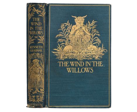 Grahame (Kenneth). The Wind in the Willows, 1st edition, Methuen, 1908, frontispiece by Graham Robertson, half-title with con