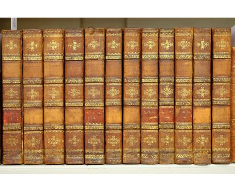 Gibbon (Edward). The History of the Decline and Fall of the Roman Empire, 12 volumes, a new edition, printed for W. Allason e