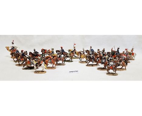 Collection of Del Prado cast figures, French Camel Corps, The Empress's Dragoons, King's Light Dragoons, 5th Regiment Austria