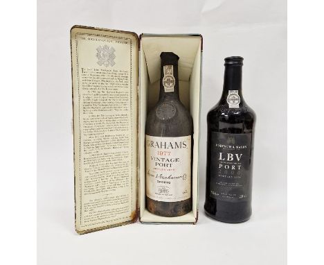 Fortnum &amp; Mason's 2000 LBV port and a Grahams 1977 vintage port (2)
