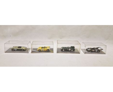 Four cased Bizarre model diecast 1:33 scale cars&nbsp;to include BZ342 MG #33 LM59 retired 21st hour gearbox, BZ171 Lola T297