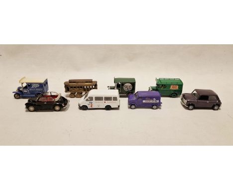 Quantity of model vehicles to include Corgi Morris Minor, Corgi Mini, Lledo and other vehicles (1 box) 